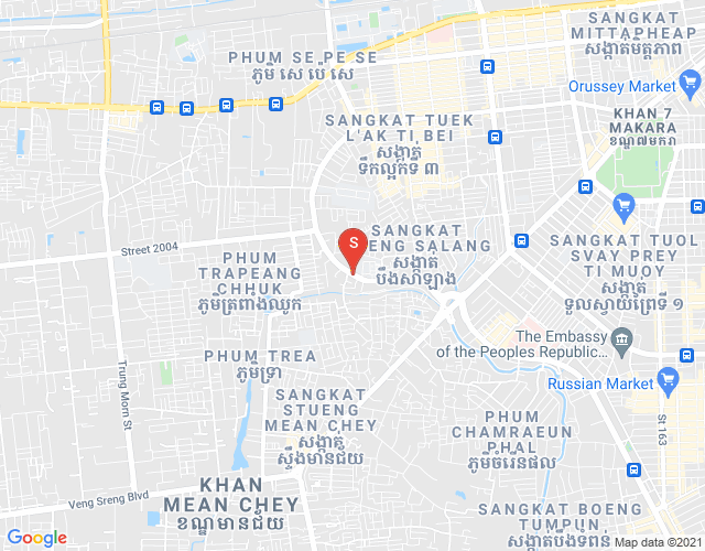 แผนที่ Lom, โอวแบกกอาม, แซนสก, พนมเปญ