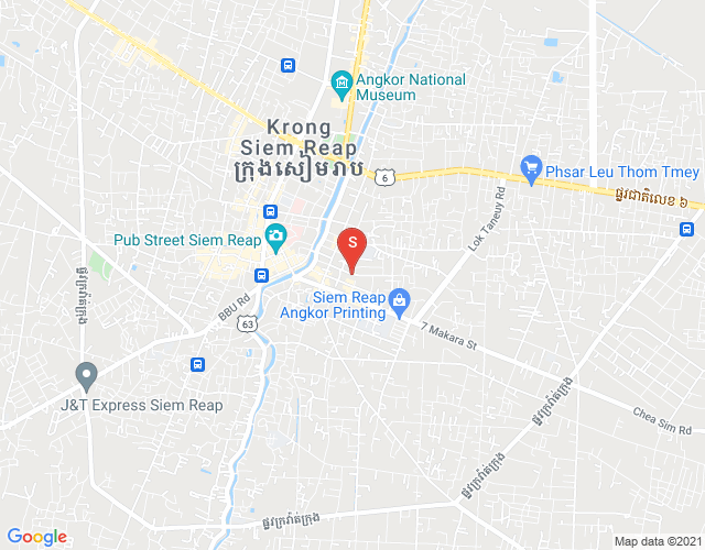 Mapa: Svay Dankum, Siem Reap