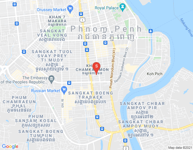 Map of BKK 1, Boeng Keng Kang, Phnom Penh