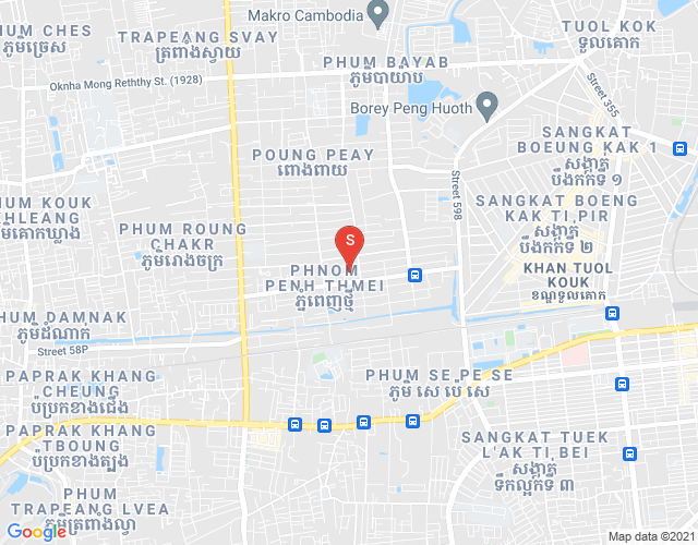 Mapa: Phnom Penh Thmey, Sen Sok, Phnom Penh