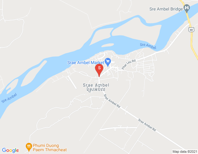 Map of Srae Ambel, Koh Kong