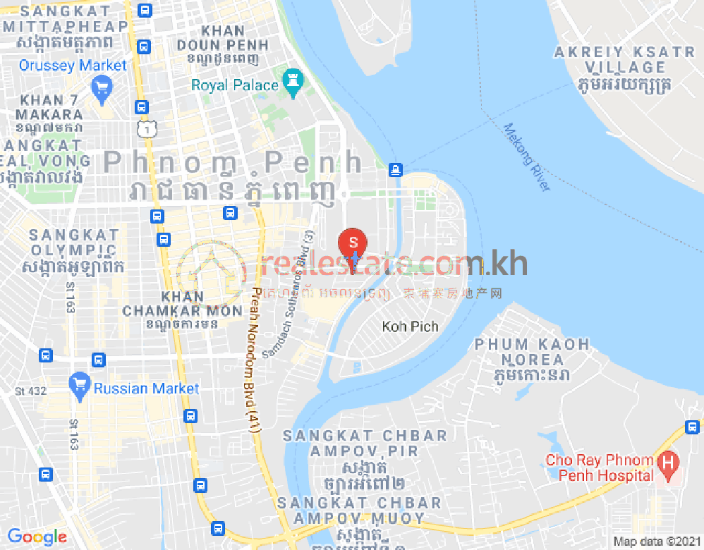 Mapa: Somerset Norodom Phnom Penh