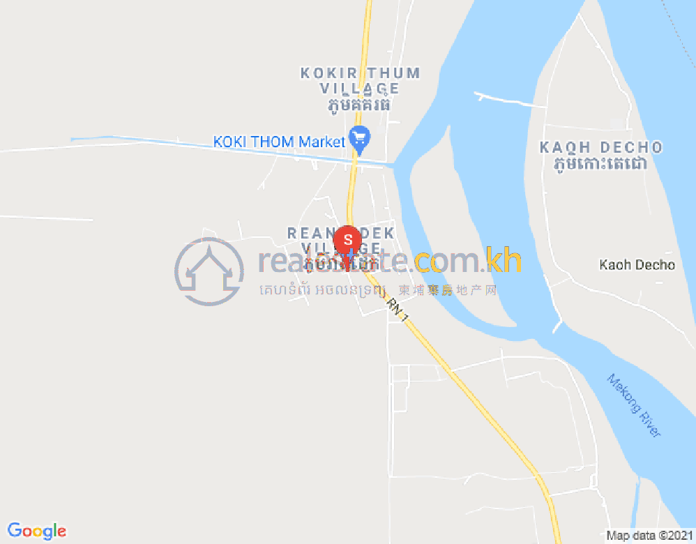 Carte de NR1 NR1, Kampong Phnum, Leuk Daek, Kandal