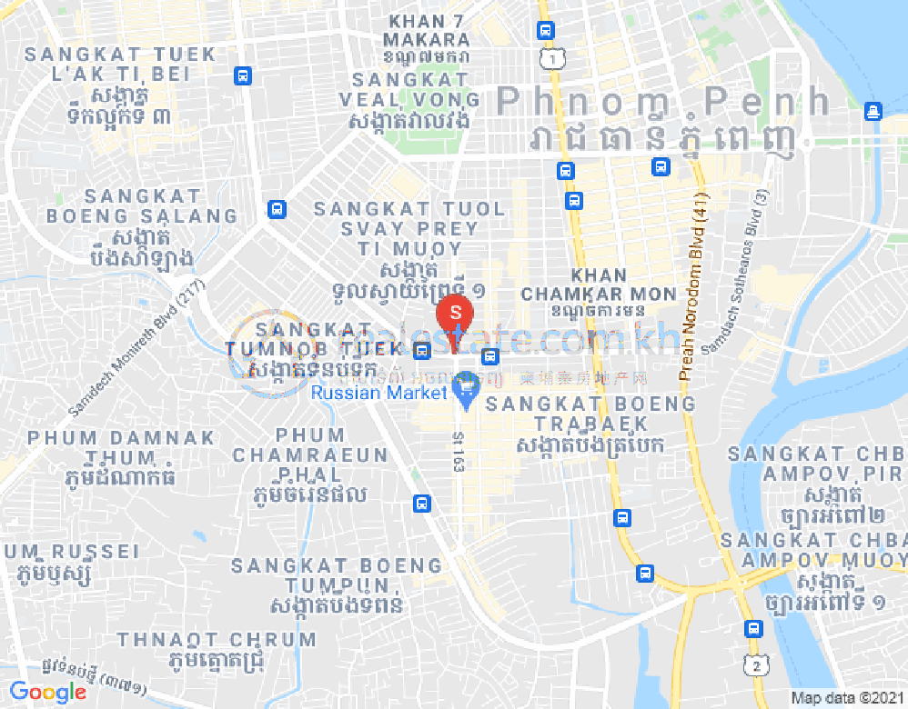 แผนที่ PROPERTIES DABEST, โตนเลบาสัก, จัมการมอน, พนมเปญ