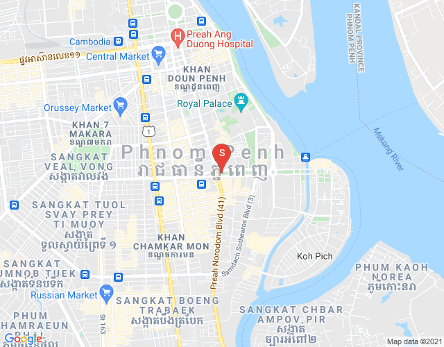 Map of DaBest Properties, BKK 1, Boeng Keng Kang, Phnom Penh