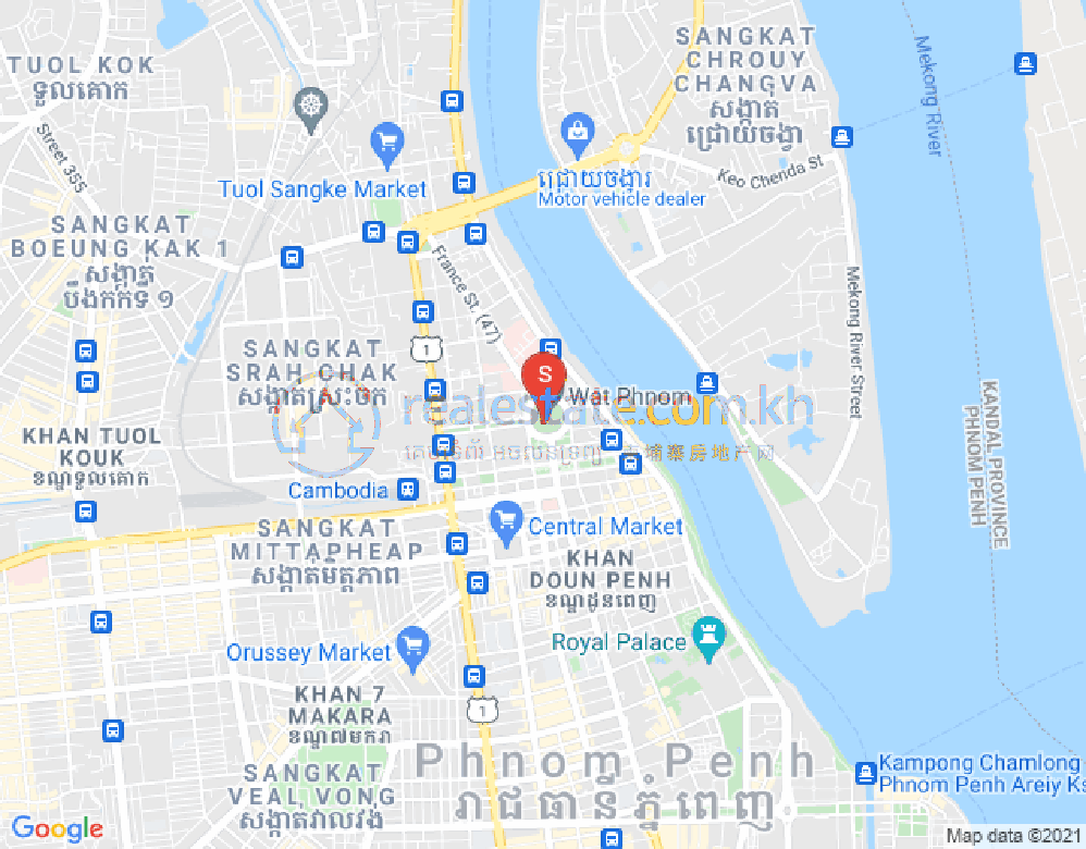 Map of PROPERTIES DABEST, BKK 1, Boeng Keng Kang, Phnom Penh