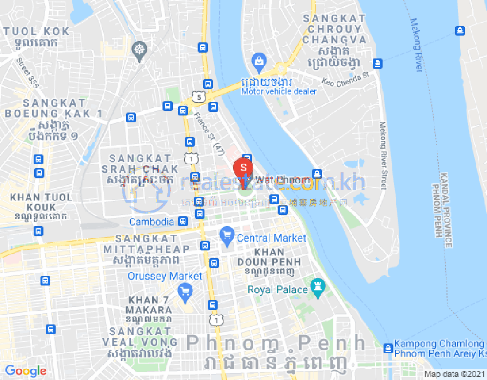 แผนที่ PROPERTIES DABEST, BKK 1, บึงเกงกอง, พนมเปญ