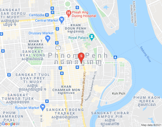 Mapa: BKK 2, Boeng Keng Kang, Phnom Penh