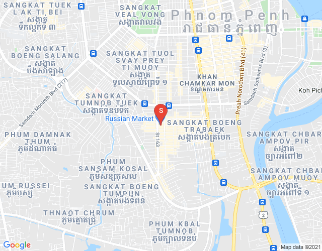 万景岗1分区（BKK1), 波哥堪, 金边地图
