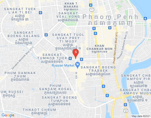 Карта Боенг Трабек, Чамкармон, Пномпень