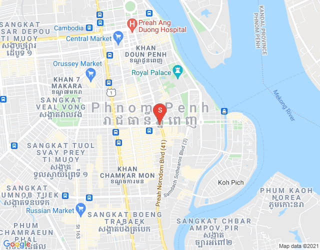 Map of BKK 1, Boeng Keng Kang, Phnom Penh