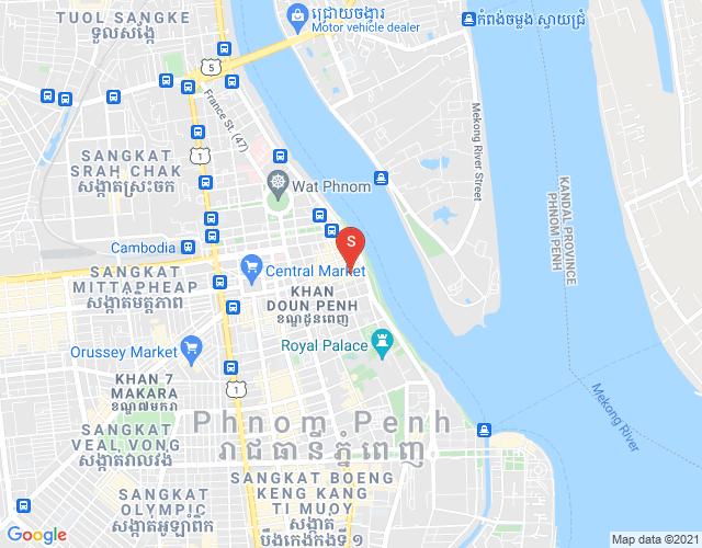 Map of Phsar Kandal I, Daun Penh, Phnom Penh