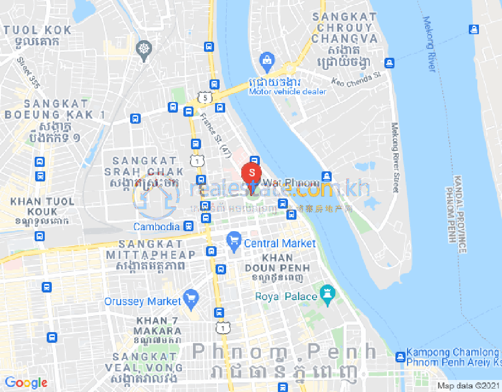 แผนที่ โตนเลบาสัก, จัมการมอน, พนมเปญ