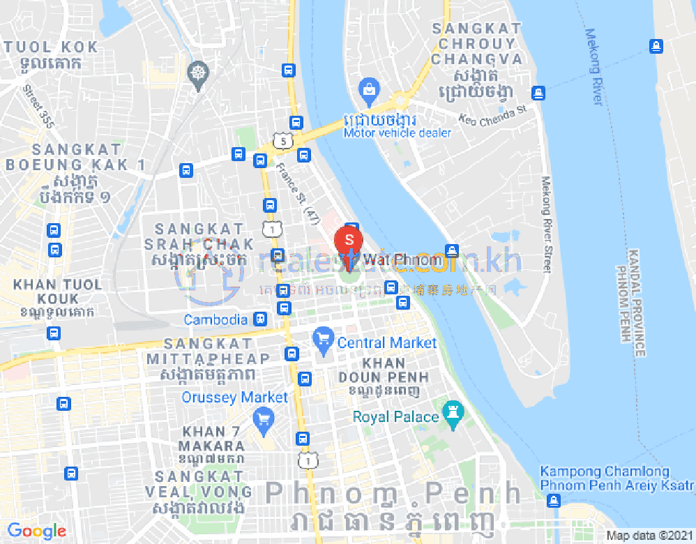 Carte de Veal Vong, 7 Makara, Phnom Penh