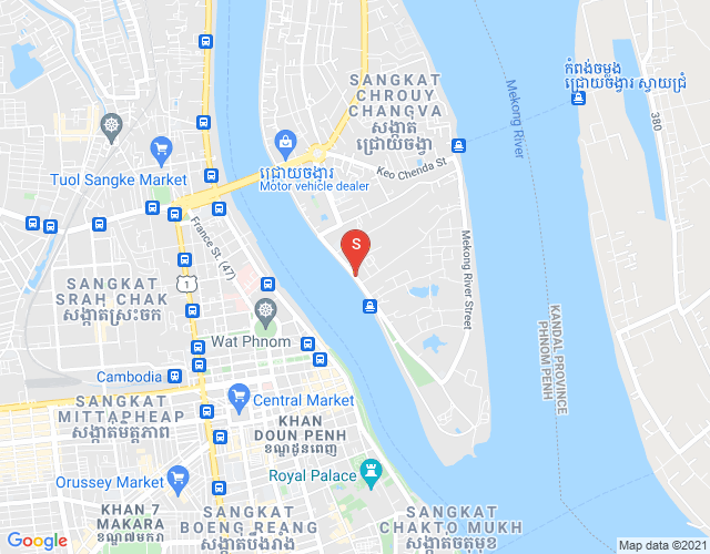 Carte de Chroy Changvar, Phnom Penh