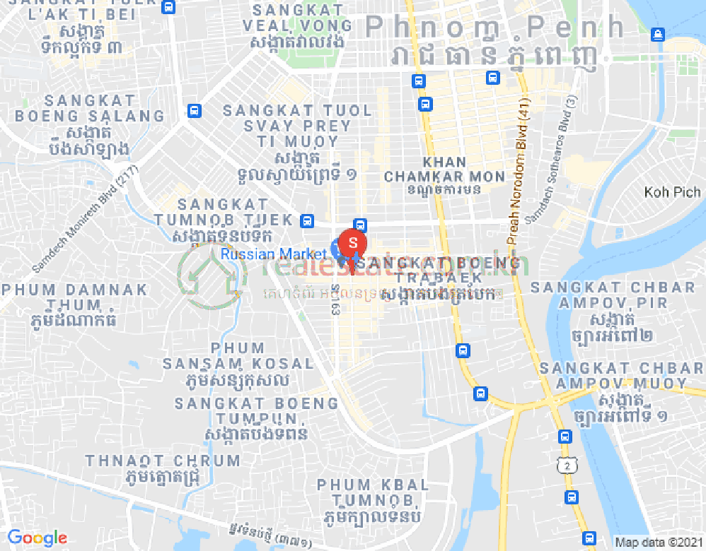 Mapa: Toul Tum Poung 1, Chamkarmon, Phnom Penh