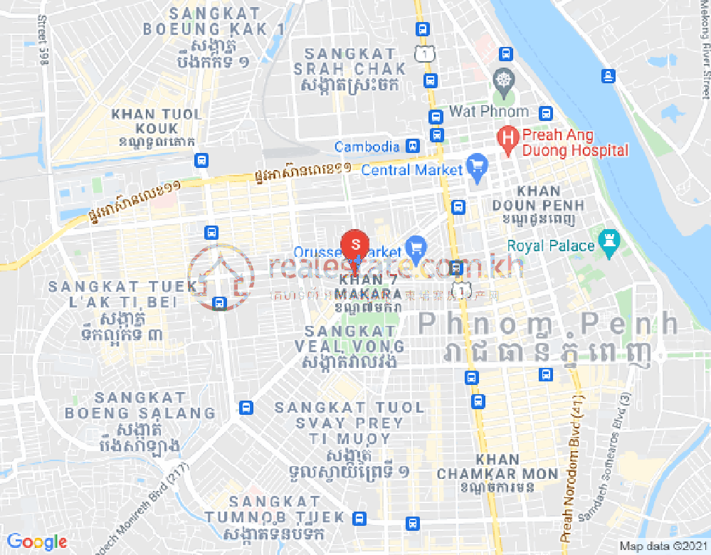 Mapa: DABEST PROPERTIES, Veal Vong, 7 Makara, Phnom Penh