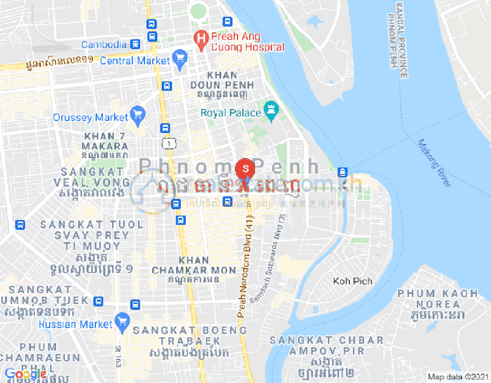 PROPERTIES DABEST, 百色河分区, 占卡蒙, 金边地图
