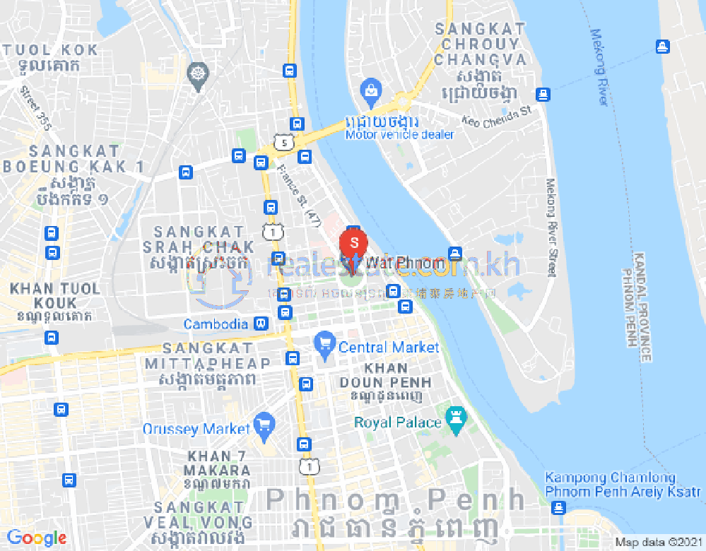 แผนที่ PROPERTIES DABEST, จักตอมุข, ดวนป็ญ, พนมเปญ