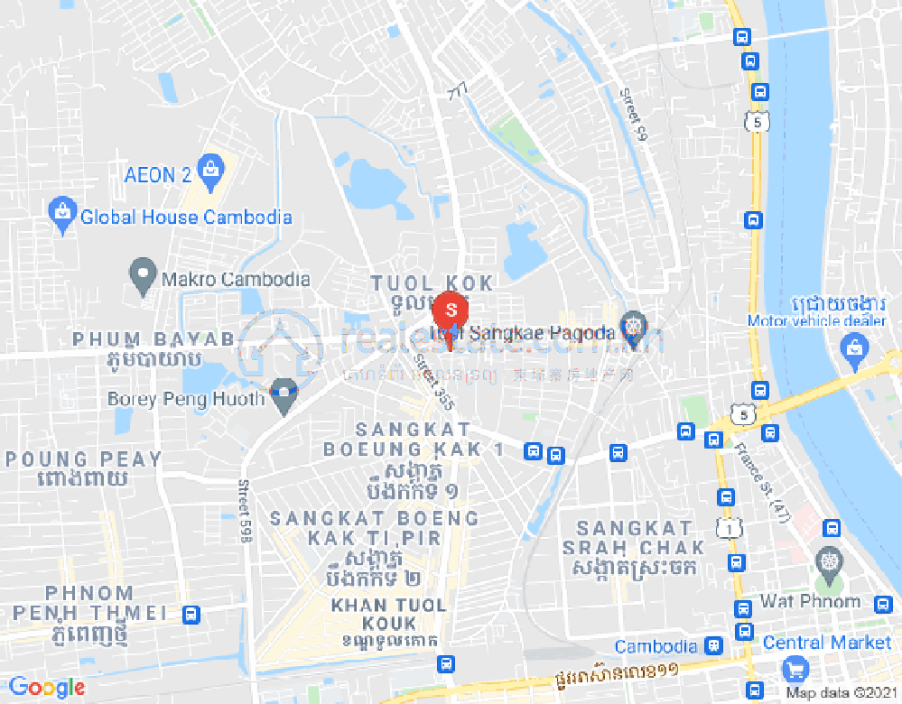 แผนที่ รุสเซ็ยแกว, พนมเปญ