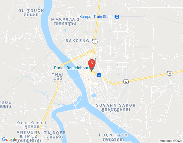 Map of Properties Dabest, Andoung Khmer, Kampot