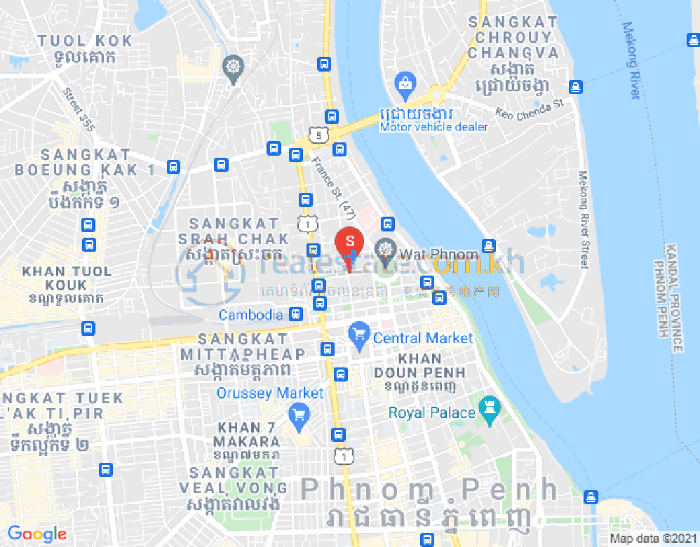 แผนที่ จักตอมุข, ดวนป็ญ, พนมเปญ