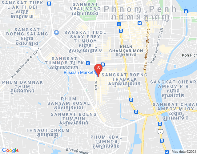 Dabest Properties, トゥールトンポン1, チャムカモン, プノンペンの地図