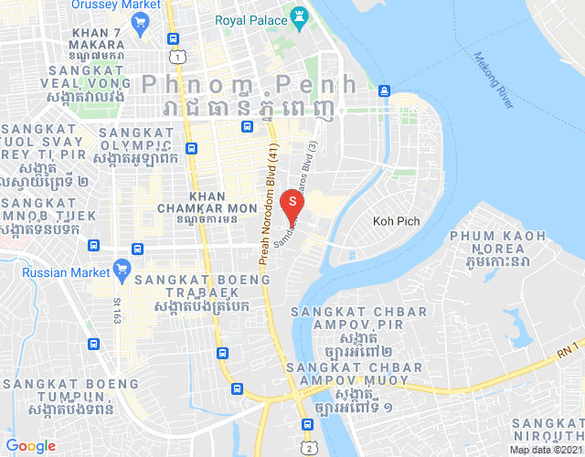 ផែនទី ទន្លេបាសាក់, ចំការមន, ភ្នំពេញ