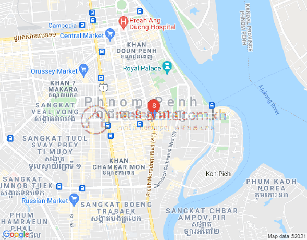 Carte de Properties Dabest, BKK 1, Boeng Keng Kang, Phnom Penh