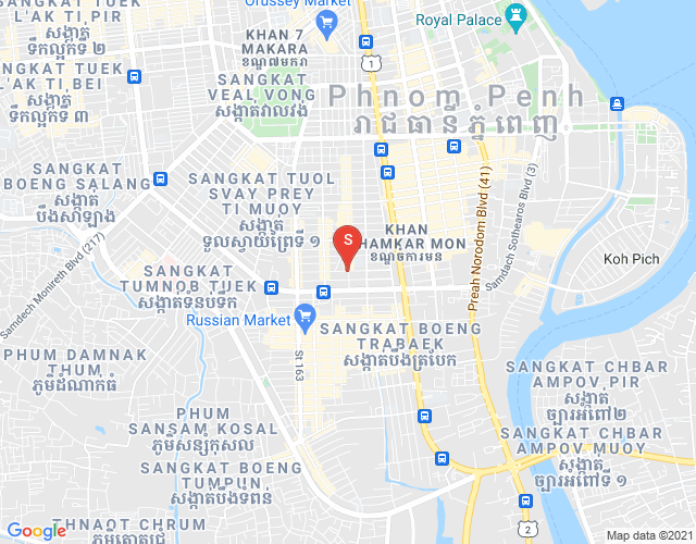 万景岗3分区（BKK3), 波哥堪, 金边地图