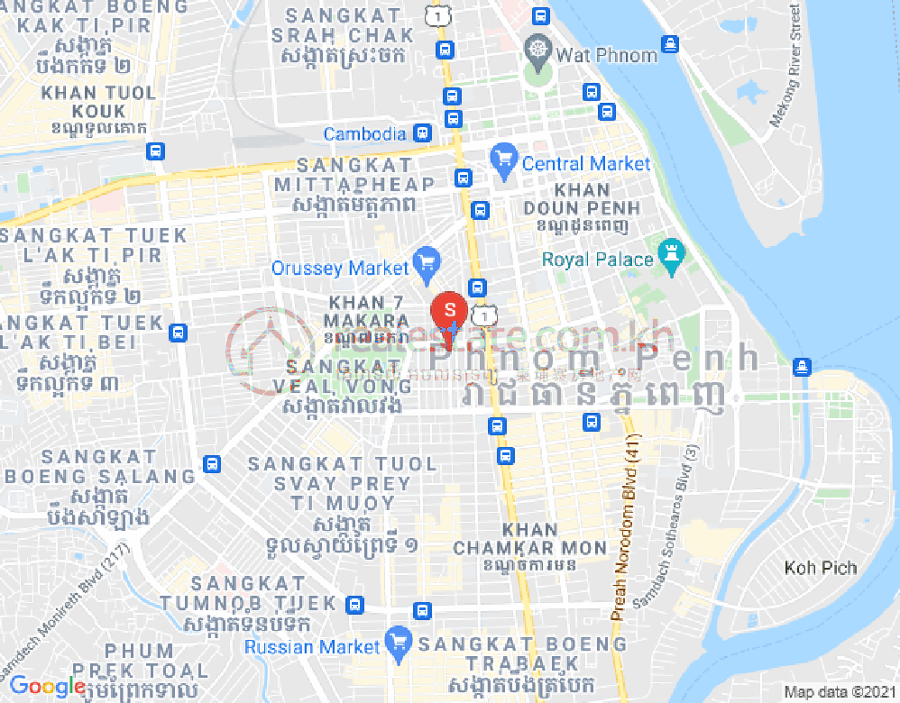 Map of Boeung Prolit, 7 Makara, Phnom Penh
