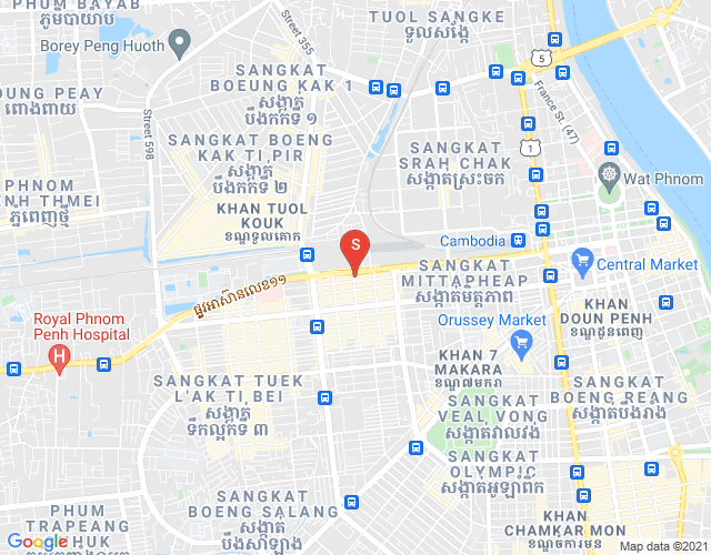 แผนที่ พสาร์เดโป 3, ตวลโคก, พนมเปญ