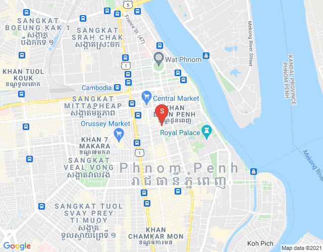 新街市3分区, 隆边区, 金边地图