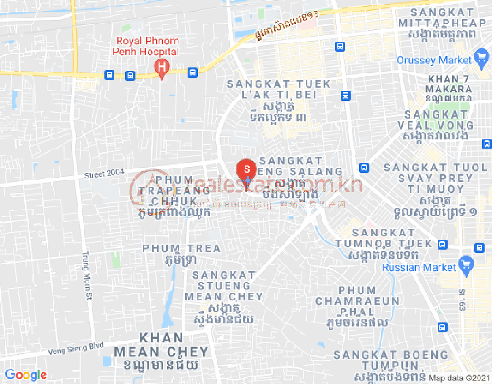 Mapa: Khmuonh, Sen Sok, Phnom Penh