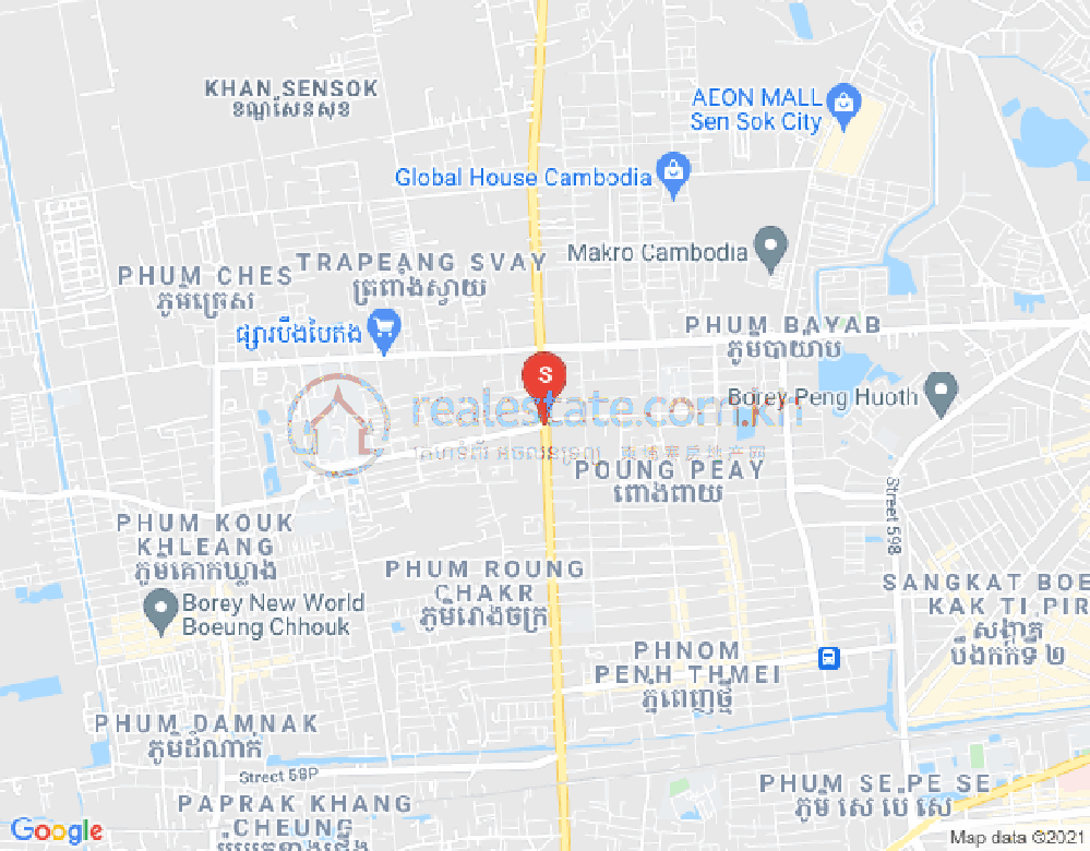 新金边, 森速区, 金边地图