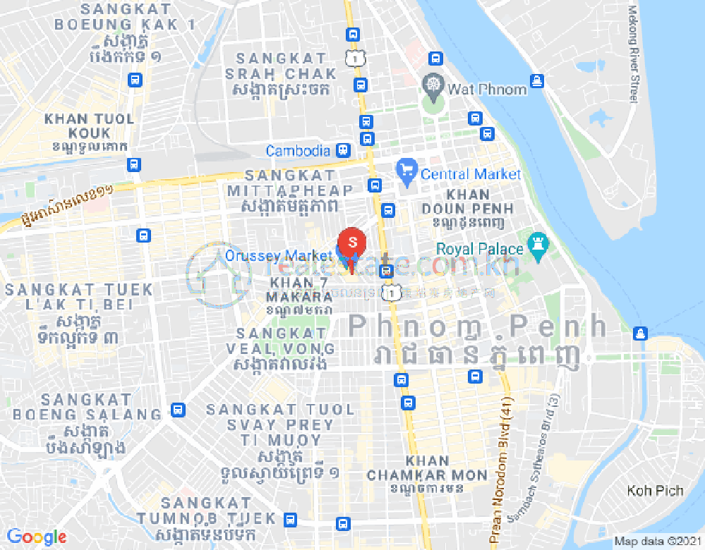 Dabest Properties, Veal Vong진, 마카라구, 프놈펜 지도