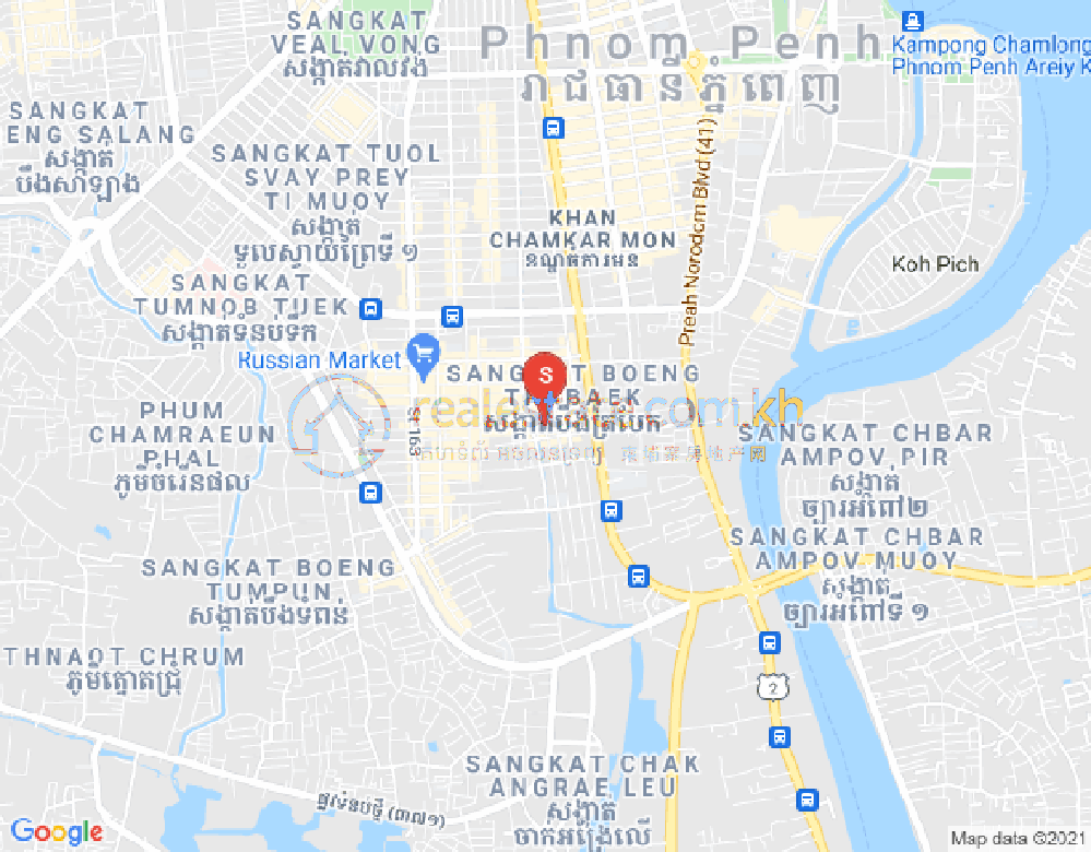 Map of BKK 1, Boeng Keng Kang, Phnom Penh