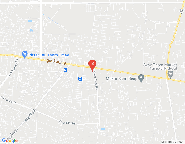 Map of Chreav, Siem Reap