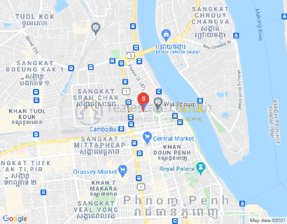 新金边, 森速区, 金边地图