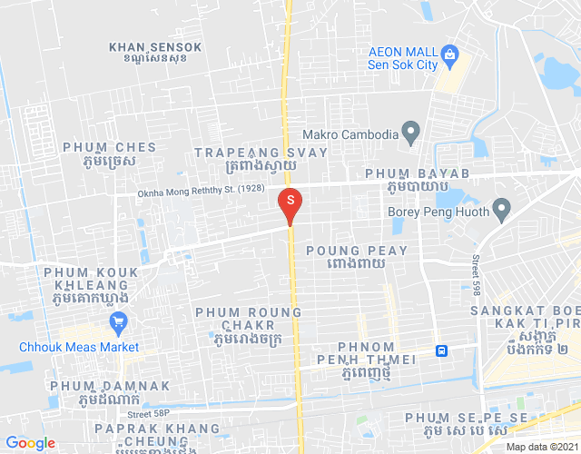 Map of Phnom Penh Thmey, Sen Sok, Phnom Penh