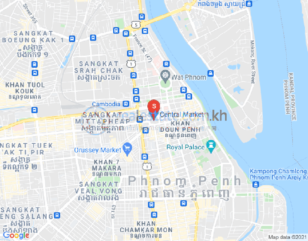 Carte de Dabest Properties, Boeng Reang, Daun Penh, Phnom Penh