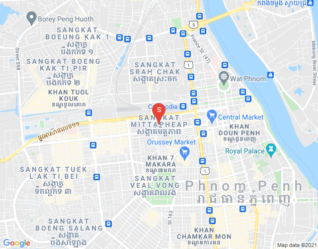 Mapa: Mittapheap, 7 Makara, Phnom Penh