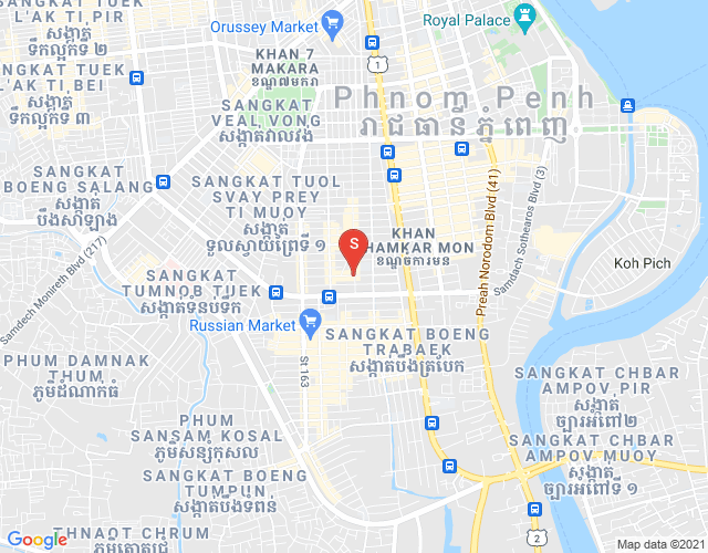 Map of BKK 3, Boeng Keng Kang, Phnom Penh