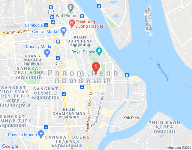 ផែនទី ចតុមុខ, ដូនពេញ, ភ្នំពេញ