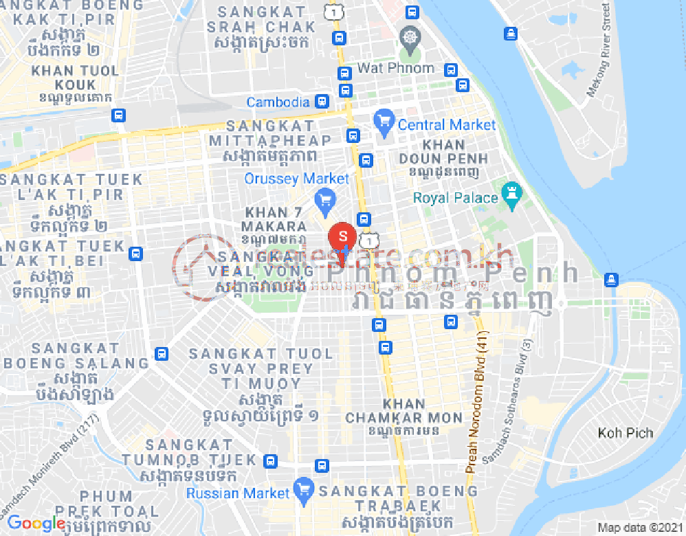 Boeung Prolit分区, 马卡拉区, 金边地图