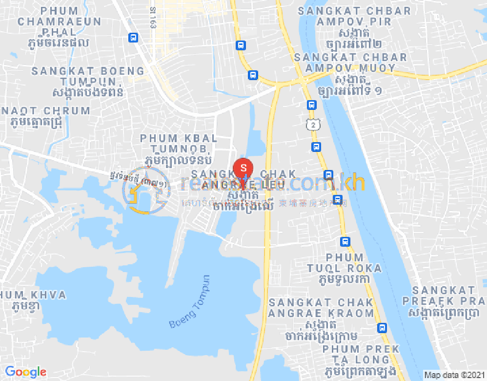长夏上社分区, 棉芷区, 金边地图