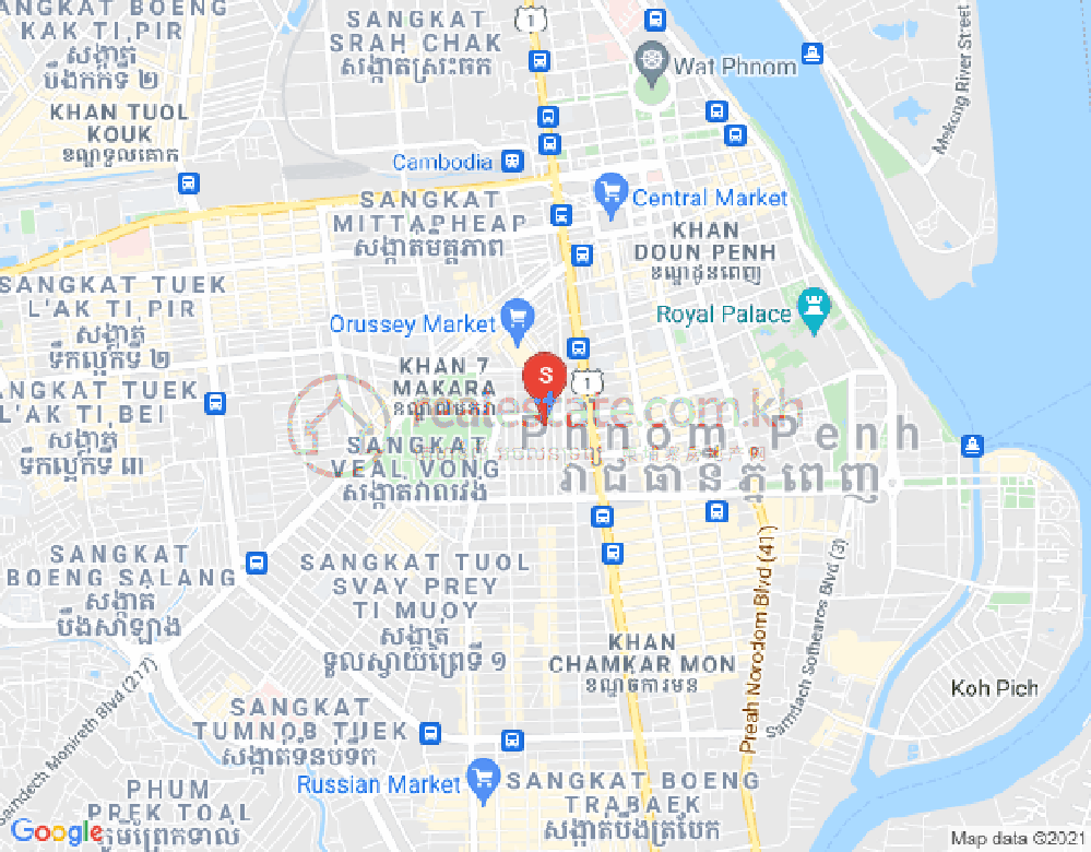 Boeung Prolit分区, 马卡拉区, 金边地图