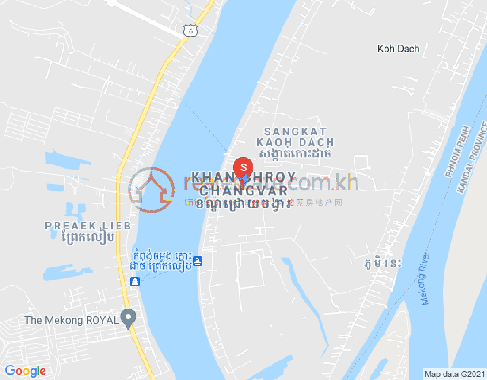 Mapa: Chroy Changvar, Phnom Penh