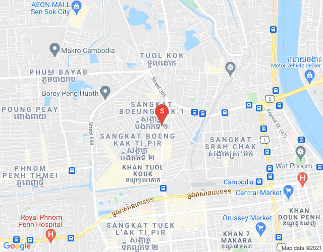 万谷湖1分区, 堆谷区, 金边地图