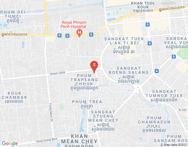 Mapa: Borey Hok Ly Tang Kor Saing Project​​